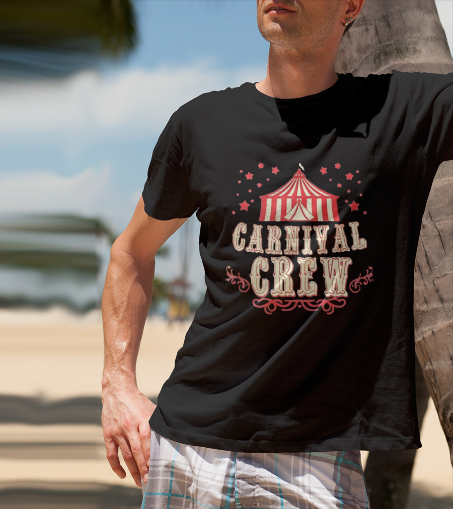 Carnival Crew Distressed Circus Tent Fair Vintage Look T-Shirt