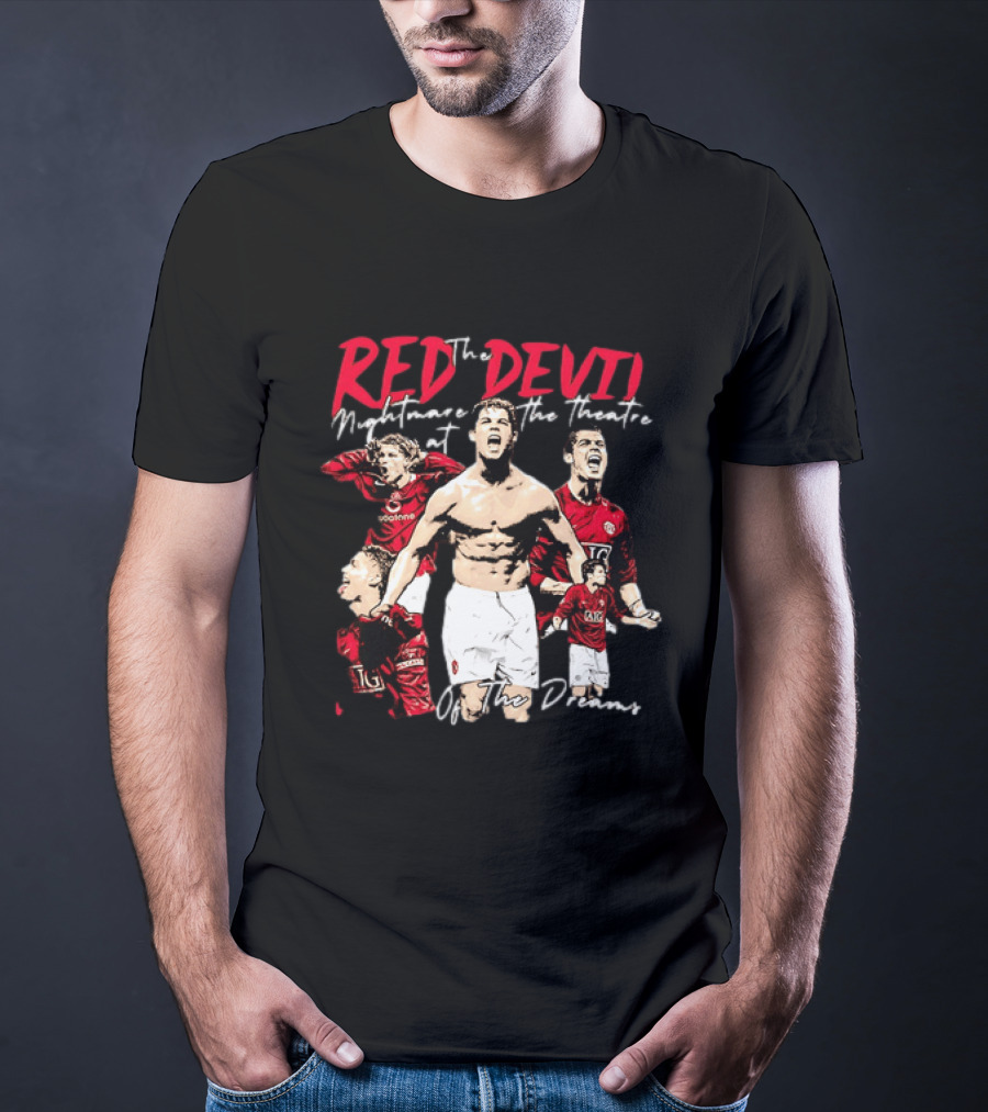Red Devil Cristiano Ronaldo Manchester United Theatre Of Dreams T-Shirt