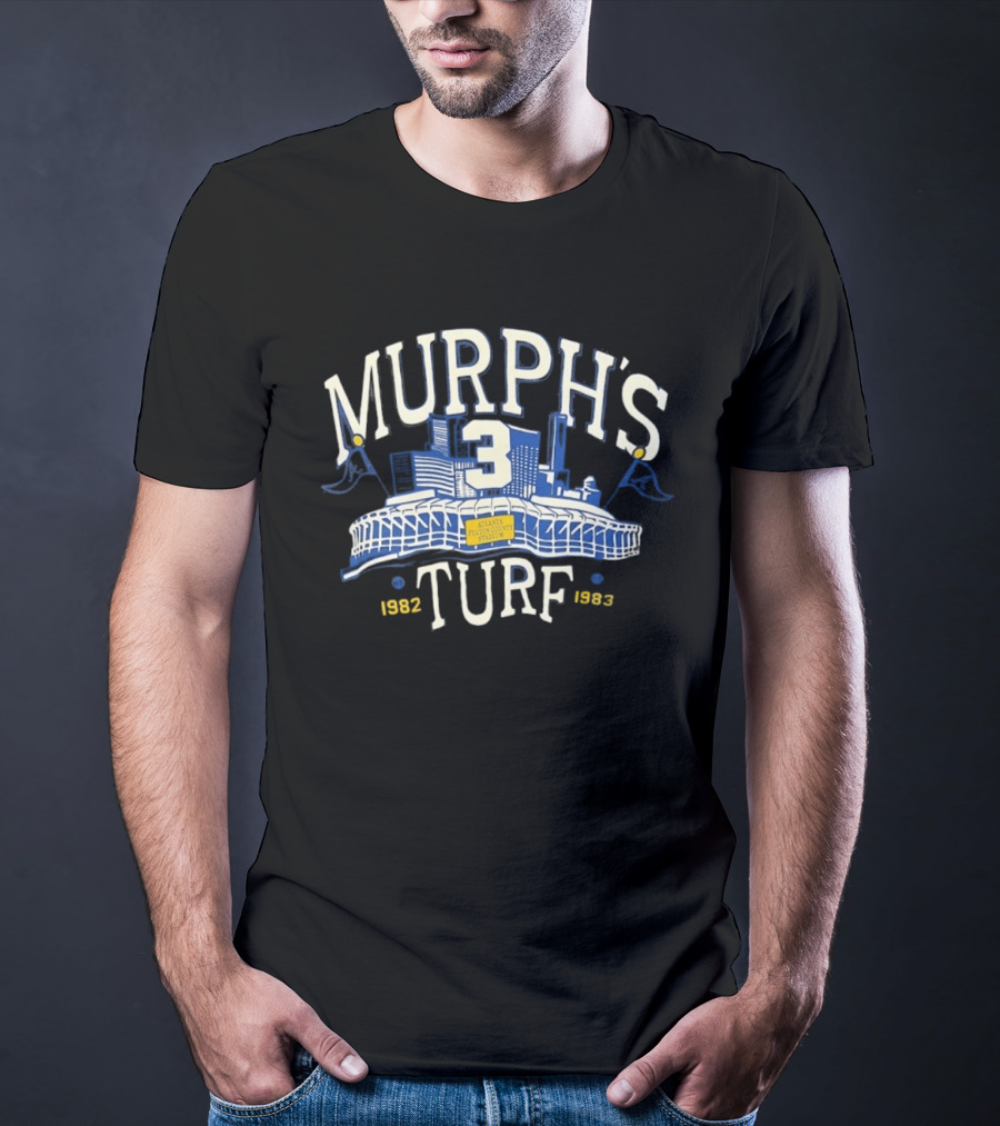 Murph's Turf 3 Atlanta Fulton County Stadium 1982 1983 T-Shirt