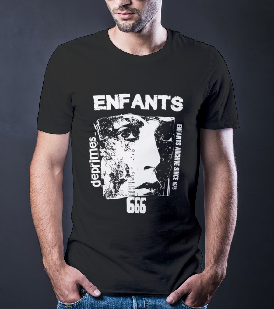Enfants Deprimes Archive Since 1975 Face 666 T-Shirt
