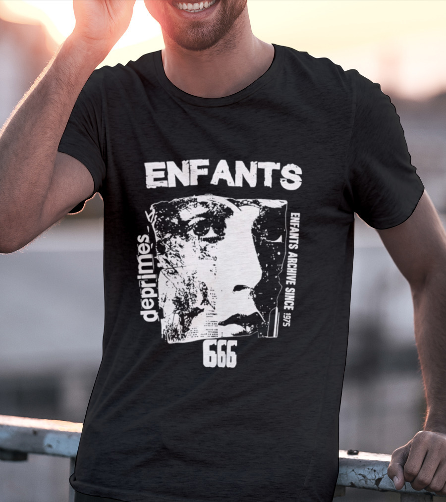 Enfants Deprimes Archive Since 1975 Face 666 T-Shirt