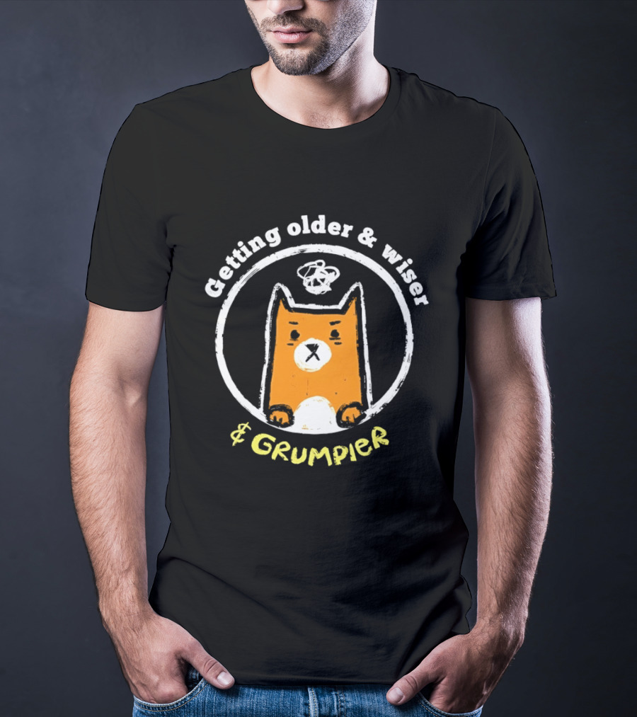 Getting Older And Wiser And Grumpier Cat Birthday T-Shirt