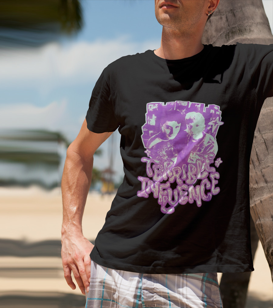 Dan And Phil Terrible Influence Purple Aesthetic T-Shirt
