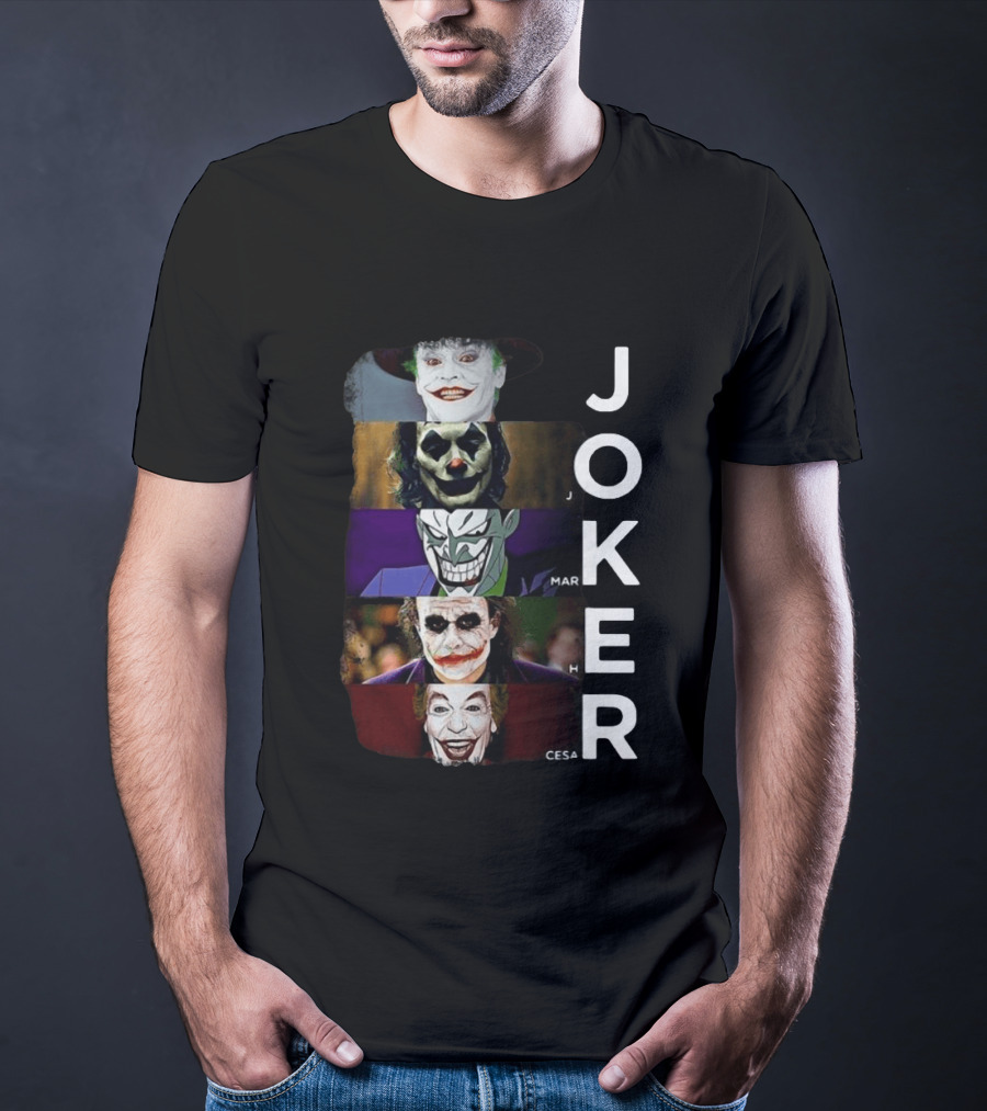 Joker Jack Nicholson Joaquin Phoenix Mark Hamill Heath Ledger Cesar Romero T-Shirt