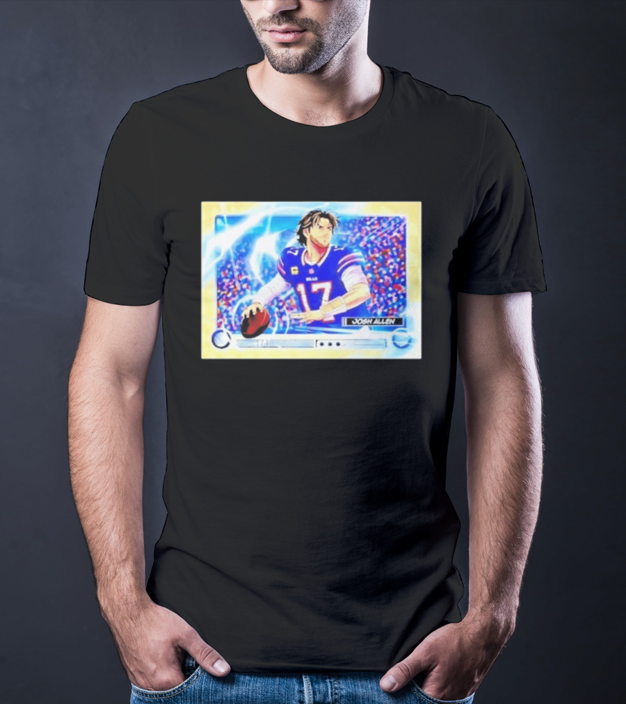 Josh Allen Buffalo Bills Anime NFL Football Quarterback 17 T-Shirt