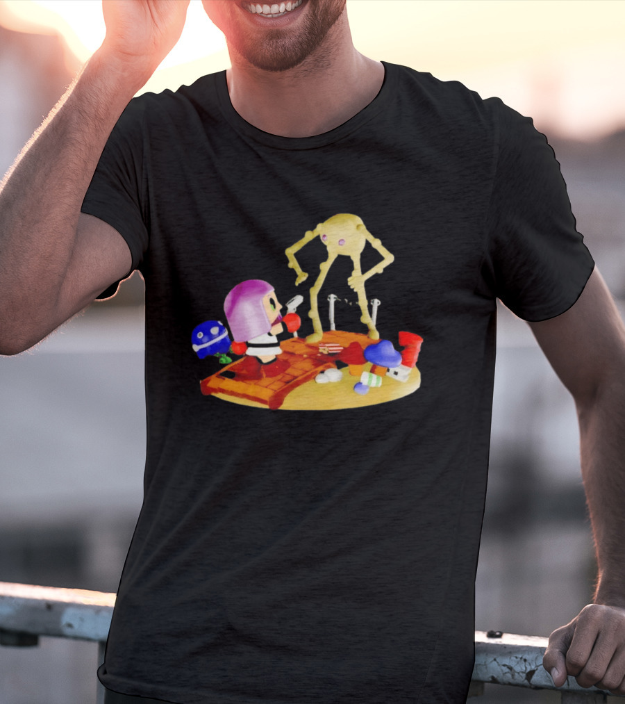 Little Mac Vs Yellow Devil Punch Out Nostalgic Battle Scene T-Shirt
