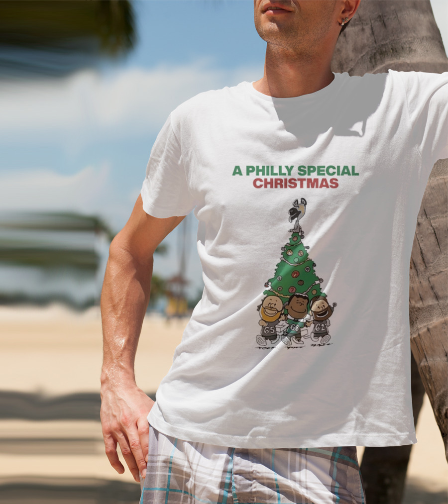 A Philly Special Christmas Philadelphia Eagles Tree T-Shirt