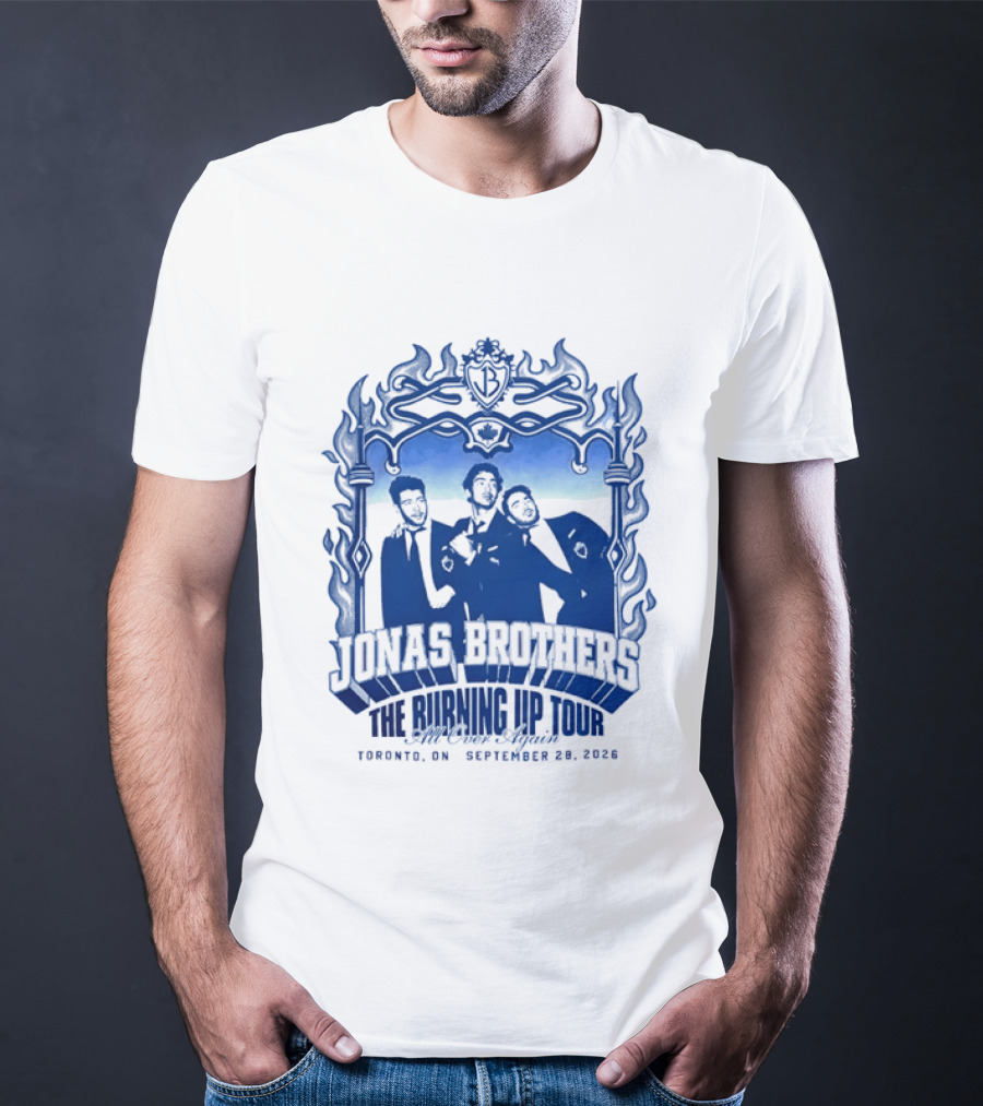 Jonas Brothers The Burning Up Tour All Over Again Toronto September 28 2026 T-Shirt