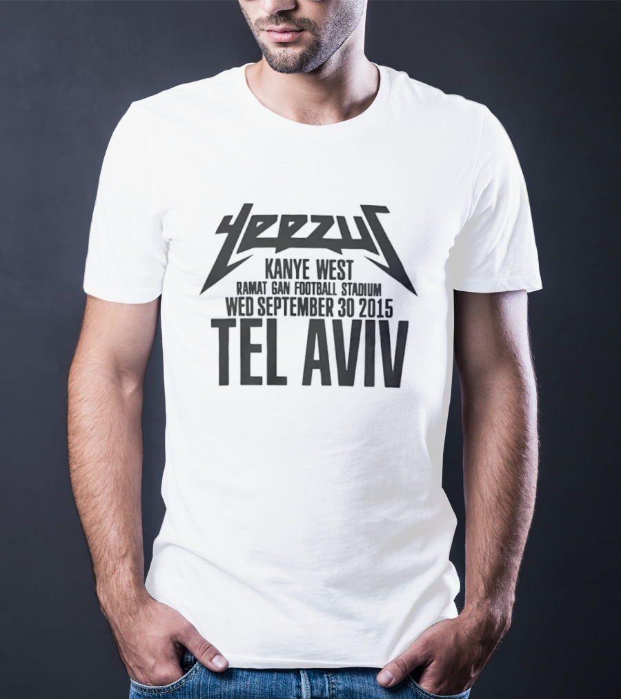 Yeezus Kanye West Ramat Gan Stadium September 30 2015 Tel Aviv T-Shirt