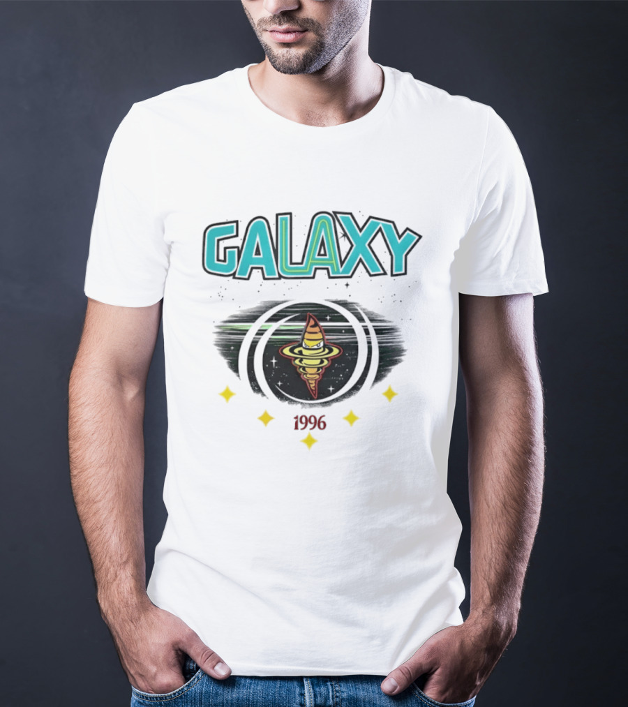 LA Galaxy M&N X Culture Kings Our LA Our Galaxy 1996 Planet Spiral T-Shirt