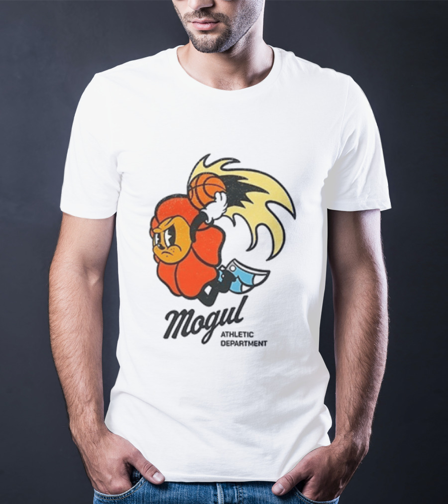 Mogul Athletic Department Dunking Character Basketball T-Shirt