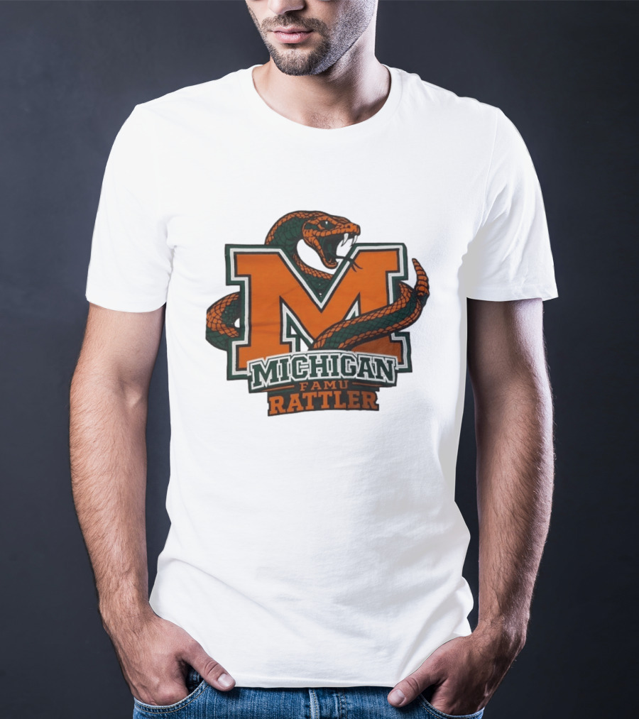Michigan FAMU Rattler Snake M Rattlers T-Shirt