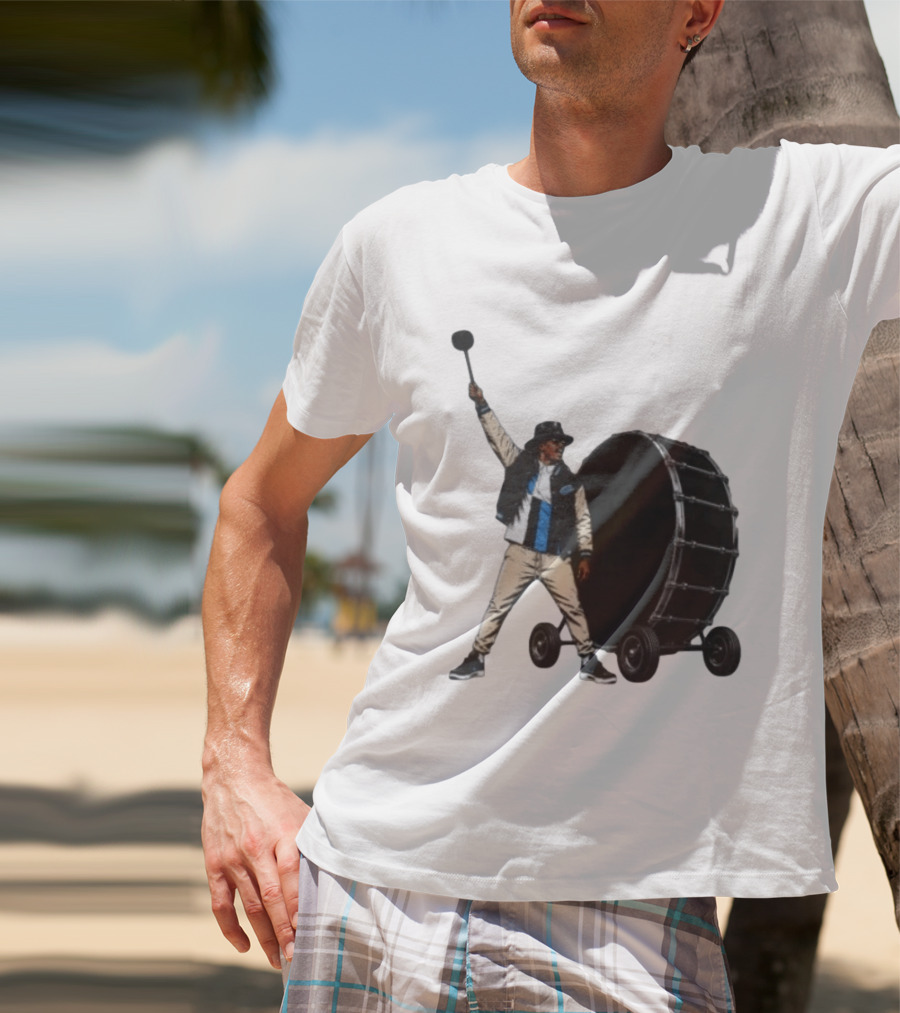 Carolina Panthers Football Culture Supporter With Drum T-Shirt