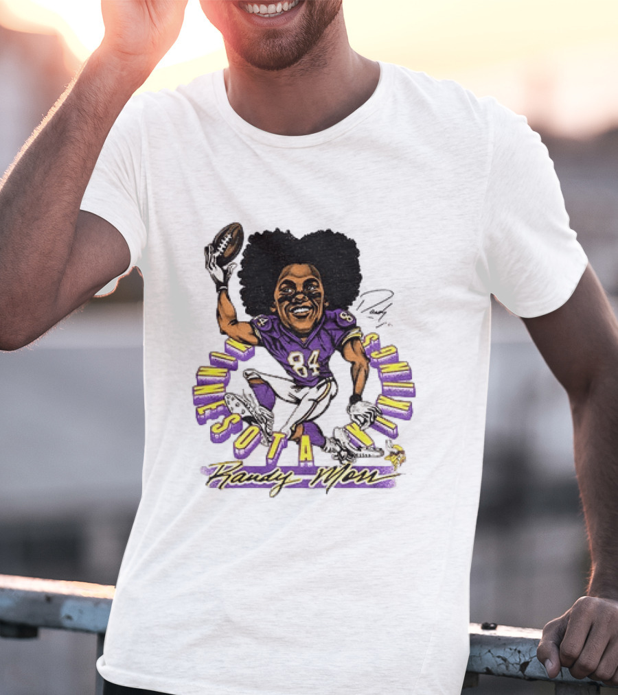 Minnesota Vikings Randy Moss Caricature Player 84 T-Shirt