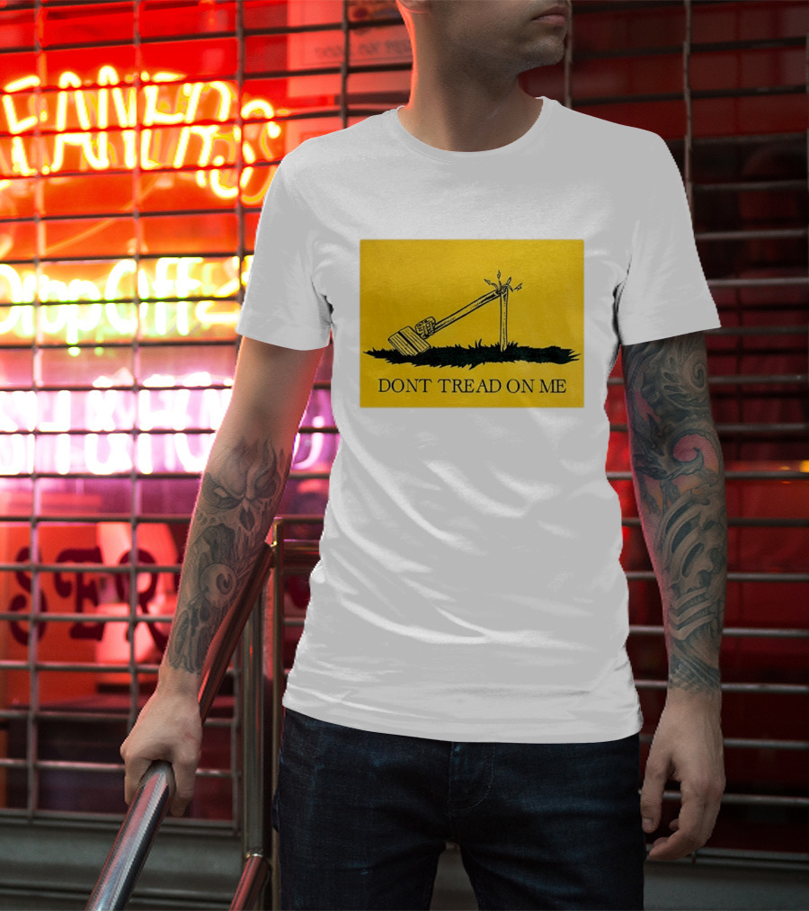 Destroyed Flock Camera Don't Tread On Me T-Shirt