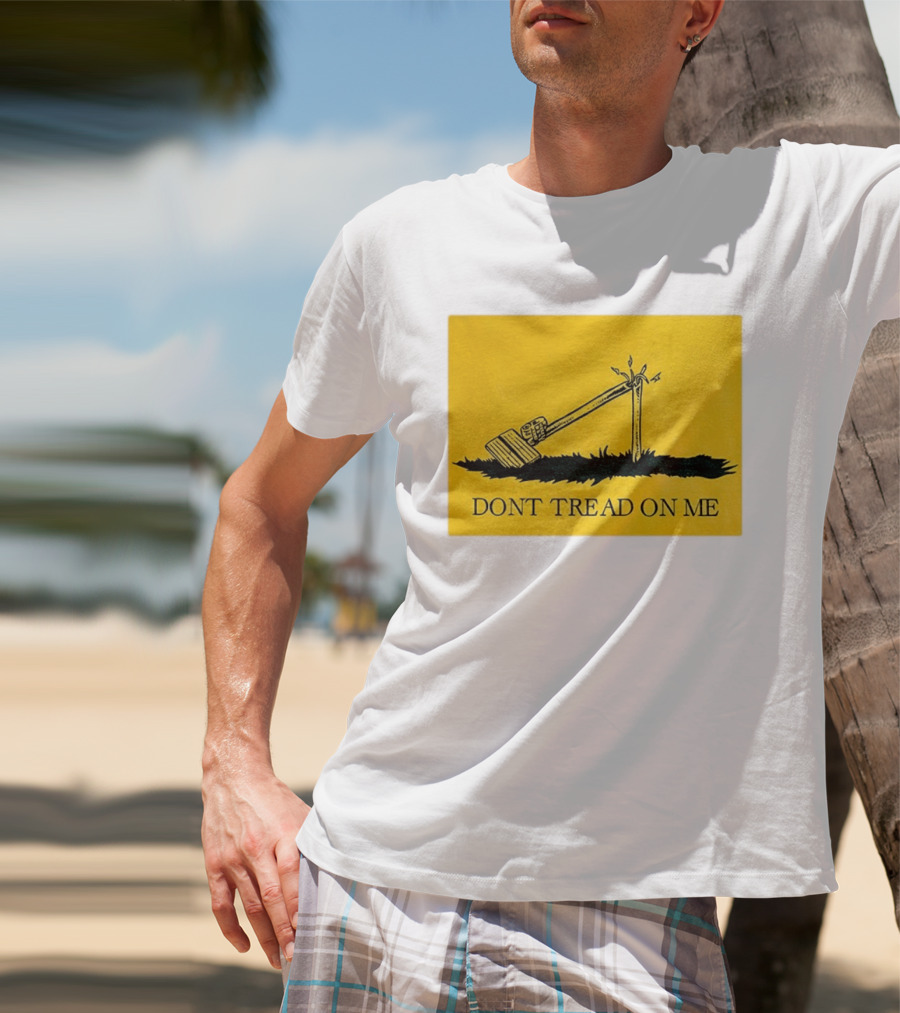 Destroyed Flock Camera Don't Tread On Me T-Shirt