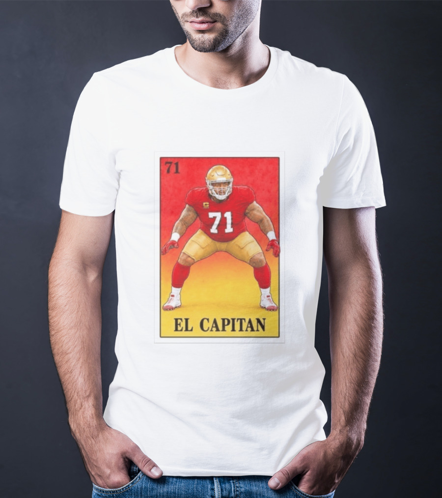 San Francisco 49ers 71 El Capitan Loteria Card NFL Football T-Shirt