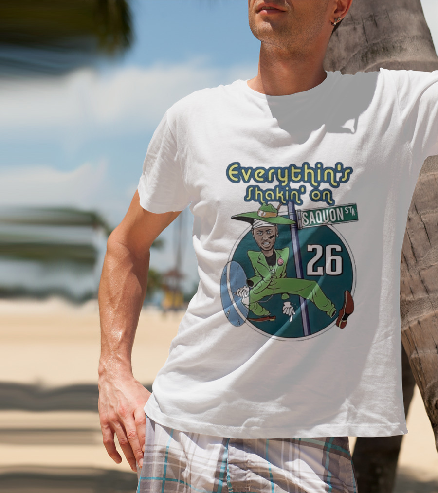 Saquon Barkley Everythin's Shakin' On Saquon St 26 T-Shirt