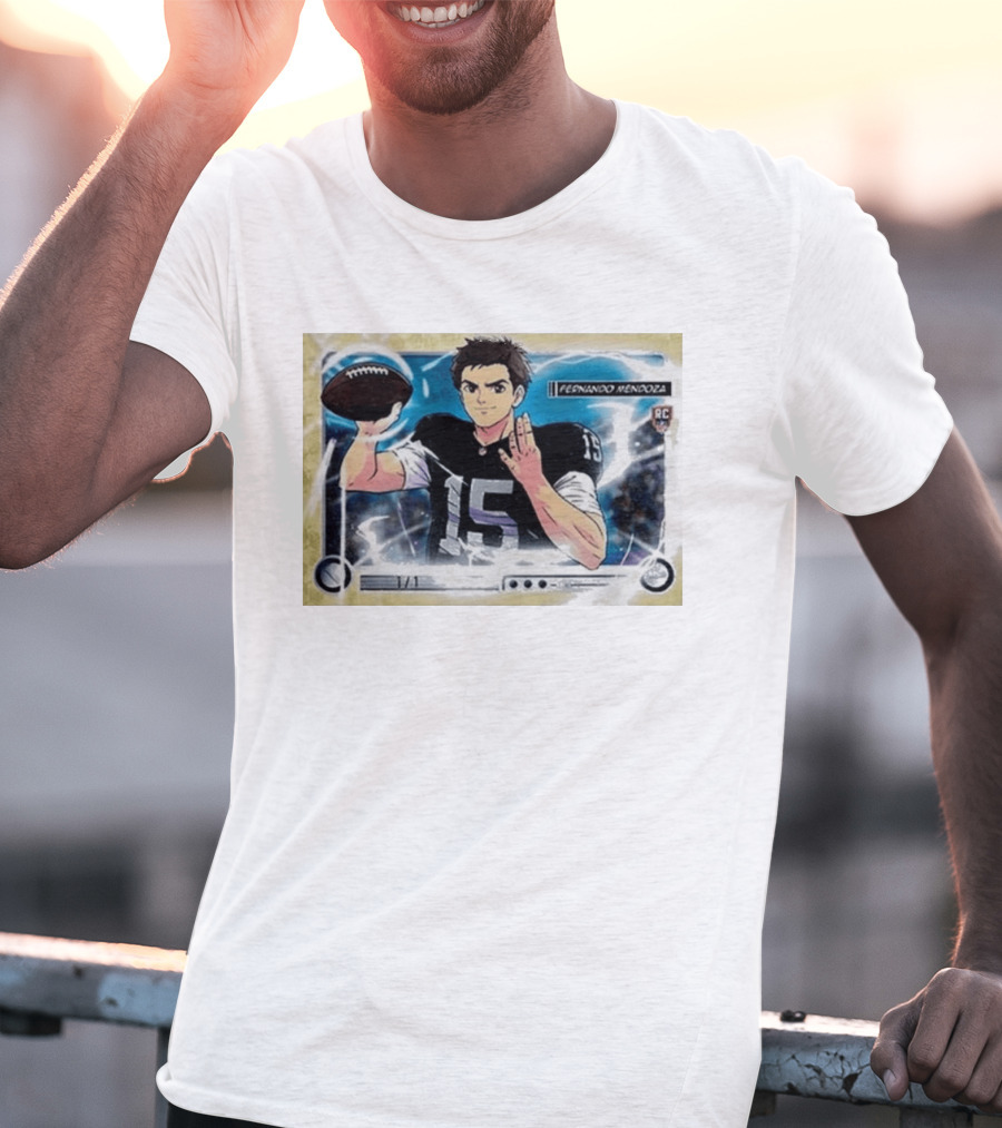 Fernando Mandoza Anime Football Trading Card Las Vegas RC Ultra Rare T-Shirt
