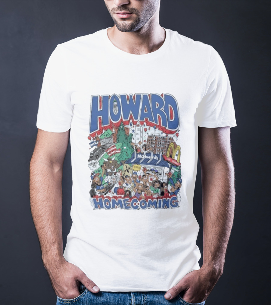 Howard Homecoming 2026 McHoward's Celebration Festivities Crowd Scene T-Shirt