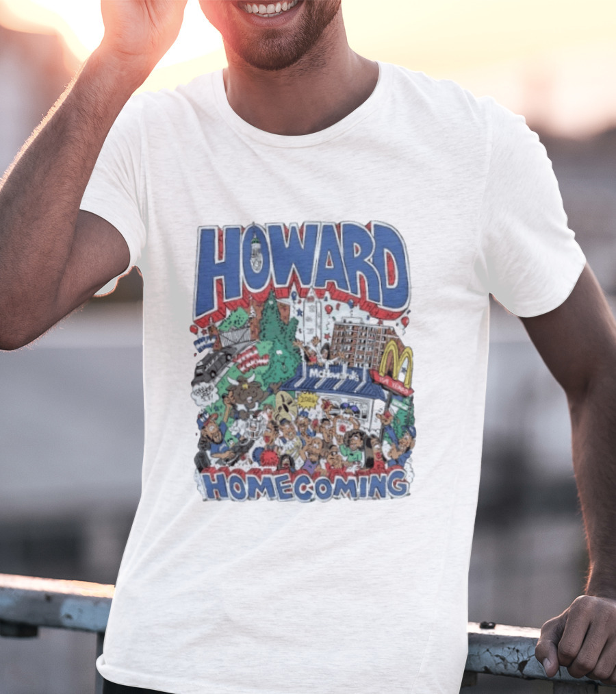 Howard Homecoming 2026 McHoward's Celebration Festivities Crowd Scene T-Shirt