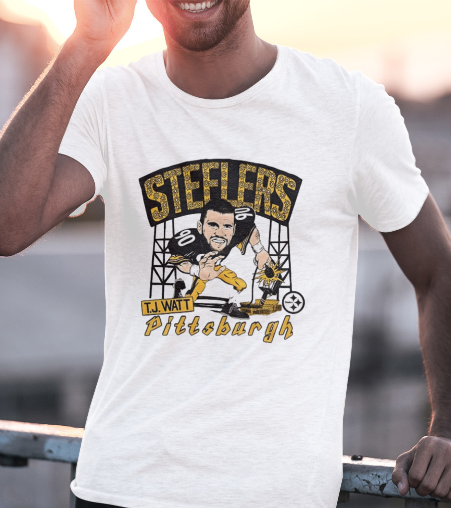 T.J. Watt Pittsburgh Steelers Player Caricature Steelers Pittsburgh T-Shirt