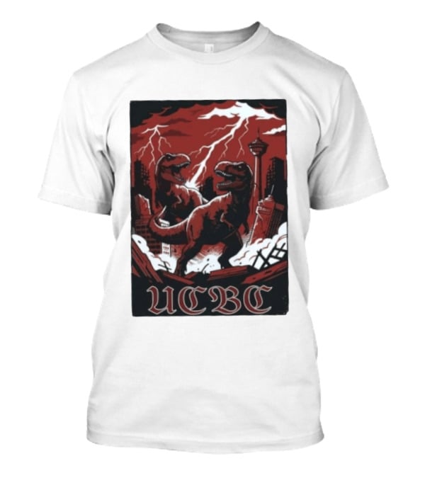UCalgary UCBC Bhangra Rex Dinosaur City Destruction T-Shirt