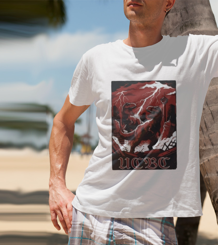 UCalgary UCBC Bhangra Rex Dinosaur City Destruction T-Shirt