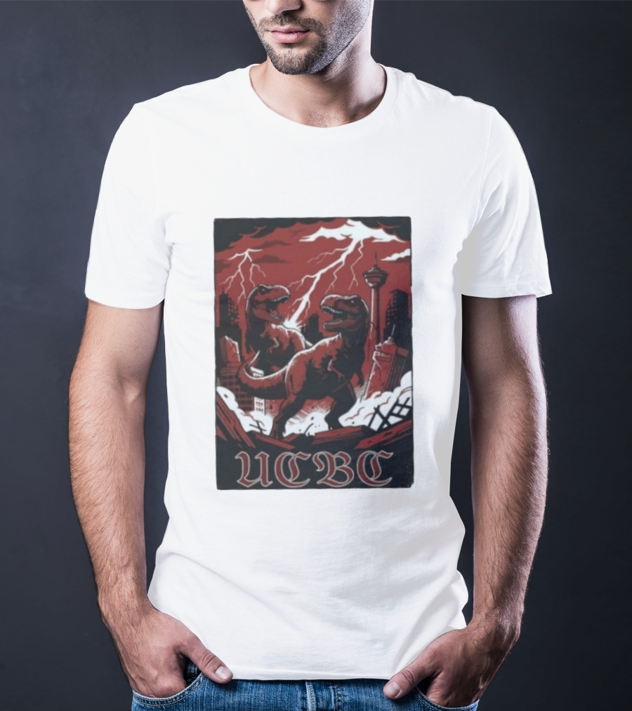 UCalgary UCBC Bhangra Rex Dinosaur City Destruction T-Shirt