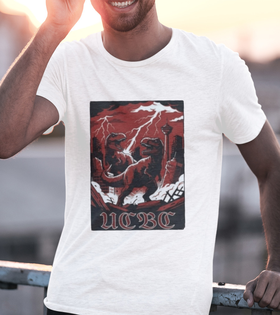 UCalgary UCBC Bhangra Rex Dinosaur City Destruction T-Shirt