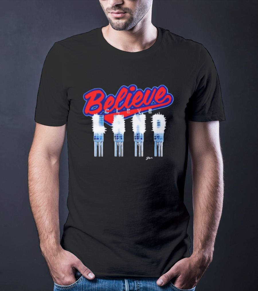 Believe Cleveland Ohio City Lights Sports T-Shirt