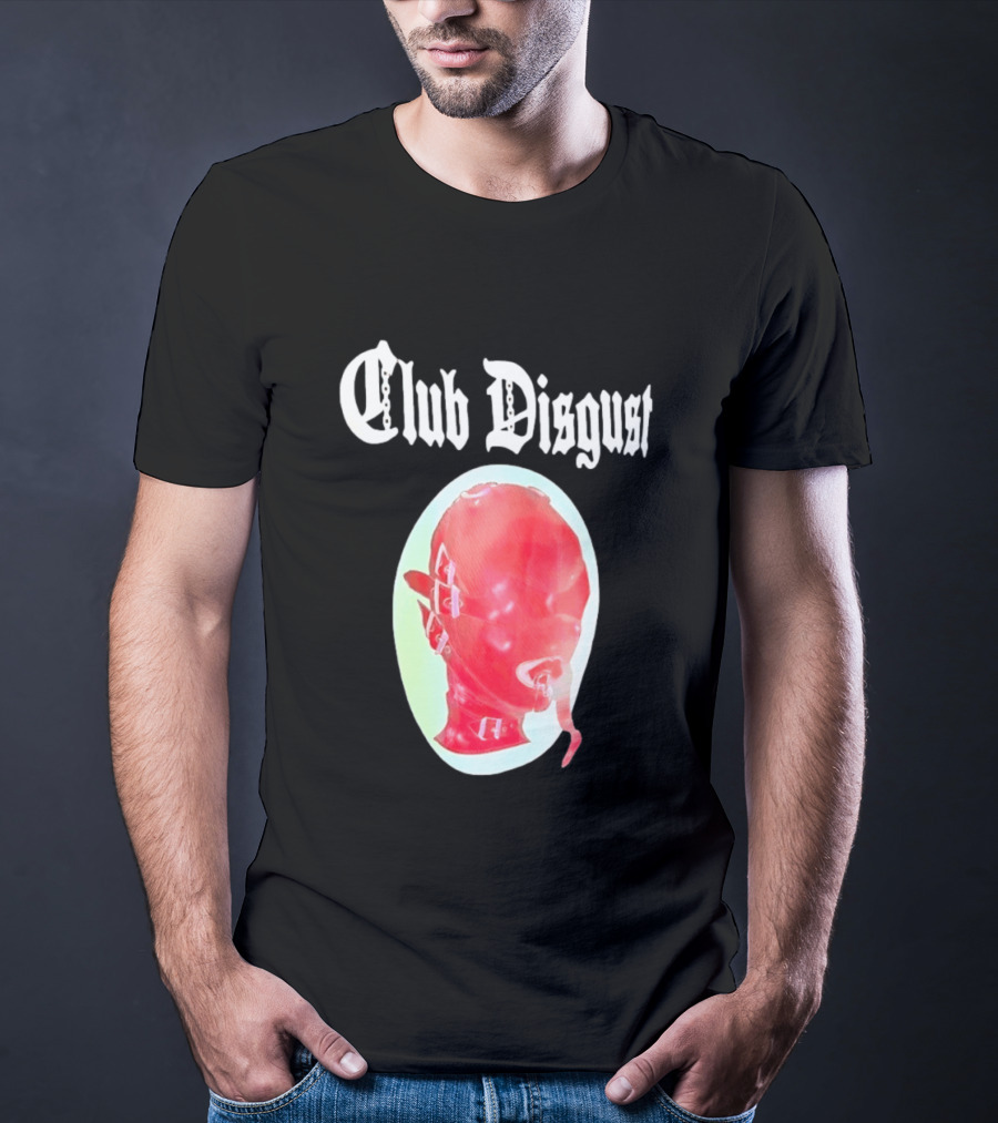 Club Disgust Red Mask Fetish Aesthetic Goth Fashion T-Shirt