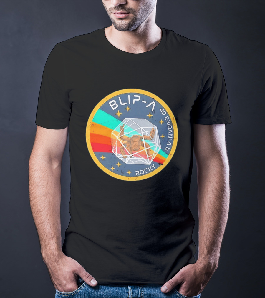 Blip A 40 Eridani A B Rocky Project Hail Mary Distressed Retro Astronaut T-Shirt