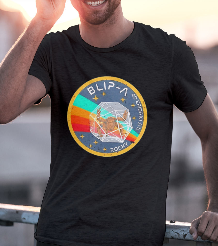 Blip A 40 Eridani A B Rocky Project Hail Mary Distressed Retro Astronaut T-Shirt