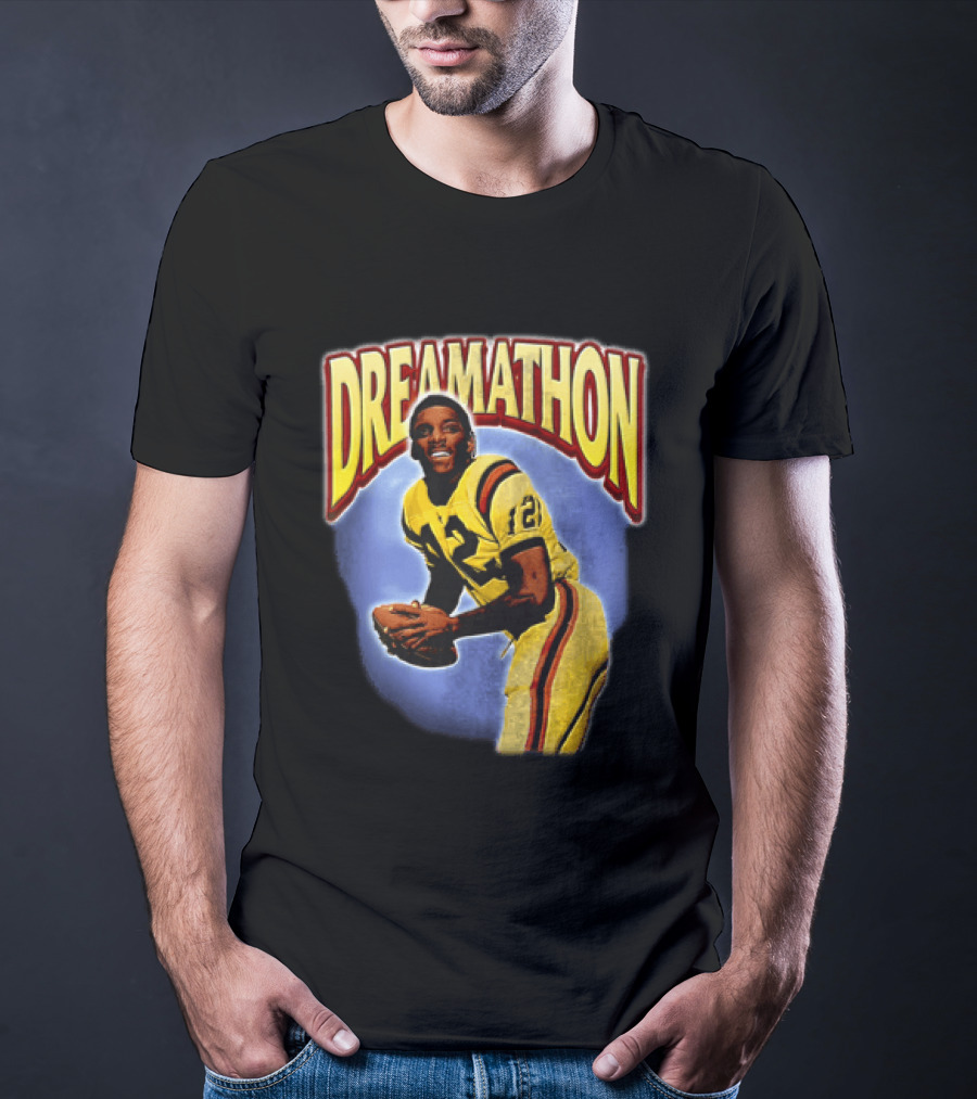 Doug Williams Dreamathon Black Knights 12 Throwing Football T-Shirt