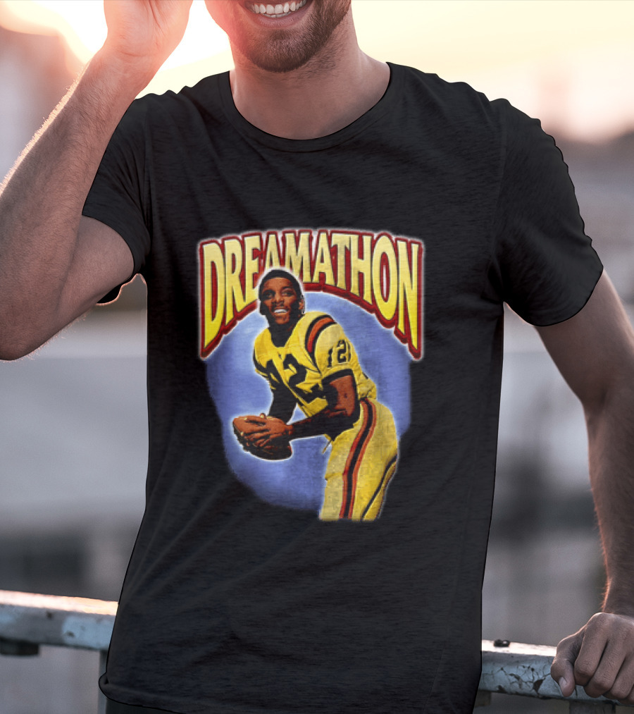 Doug Williams Dreamathon Black Knights 12 Throwing Football T-Shirt