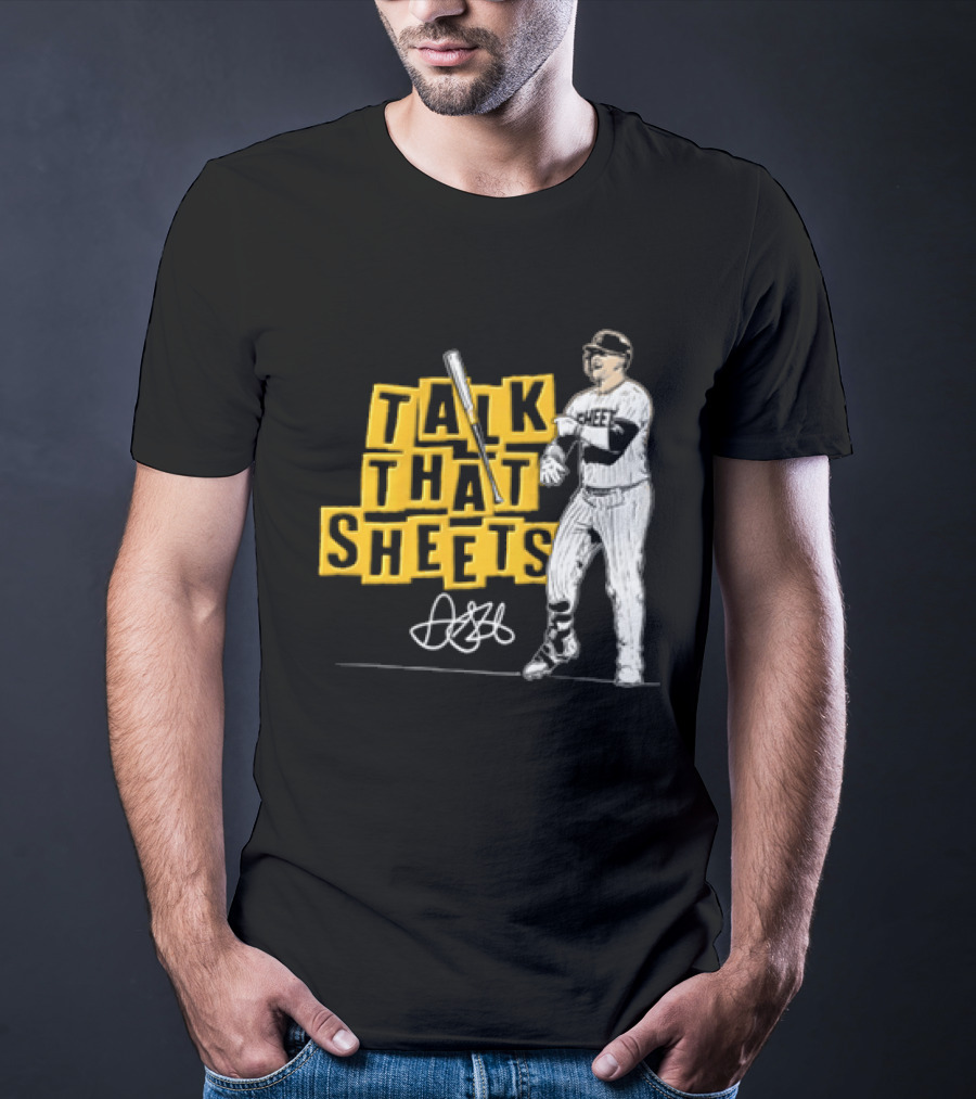 San Diego Padres Fernando Tatis Jr Talk That Sheets Baseball Player Batting Pose 23 T-Shirt