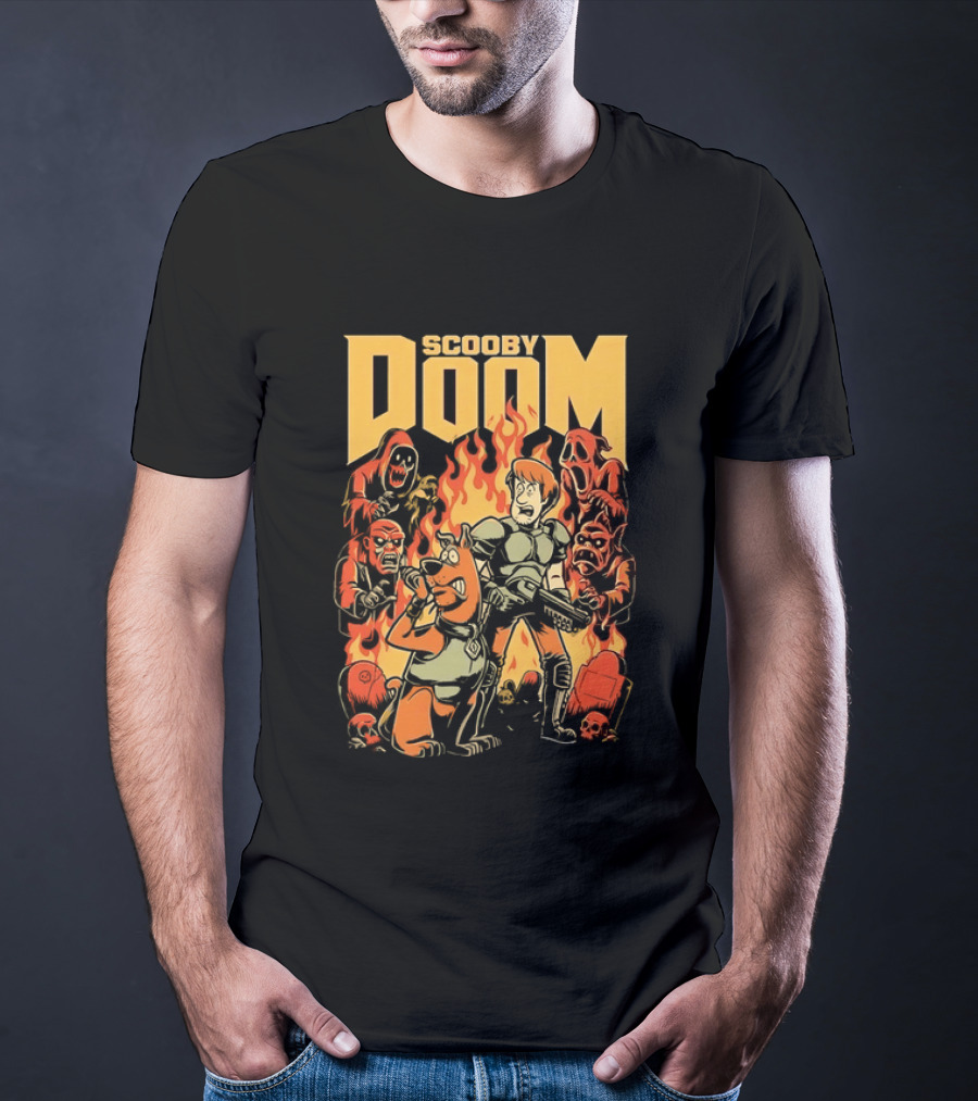 Scooby Doom Shaggy And Scooby Doo Fiery Adventure T-Shirt