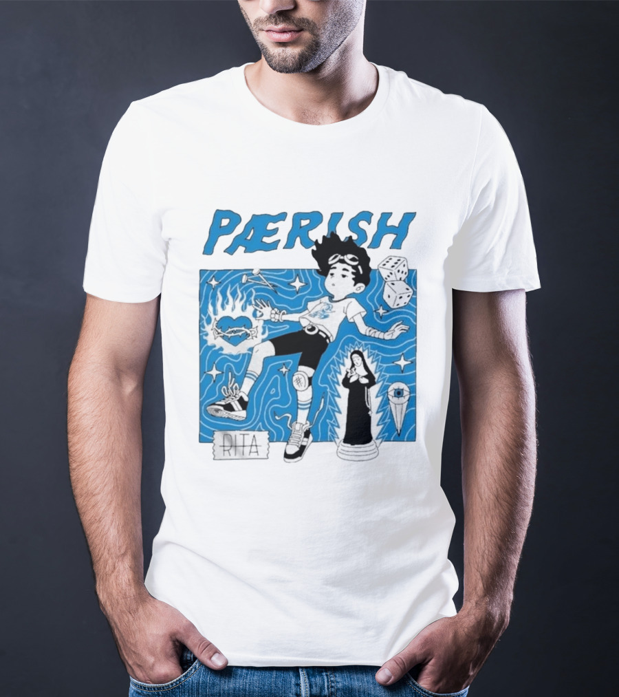 Paerish Escaping The Vapour Clouds Rita Dice Nun Statue T-Shirt