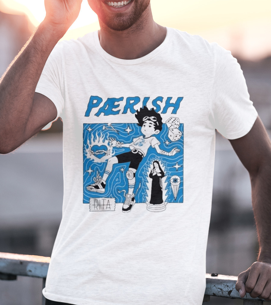 Paerish Escaping The Vapour Clouds Rita Dice Nun Statue T-Shirt