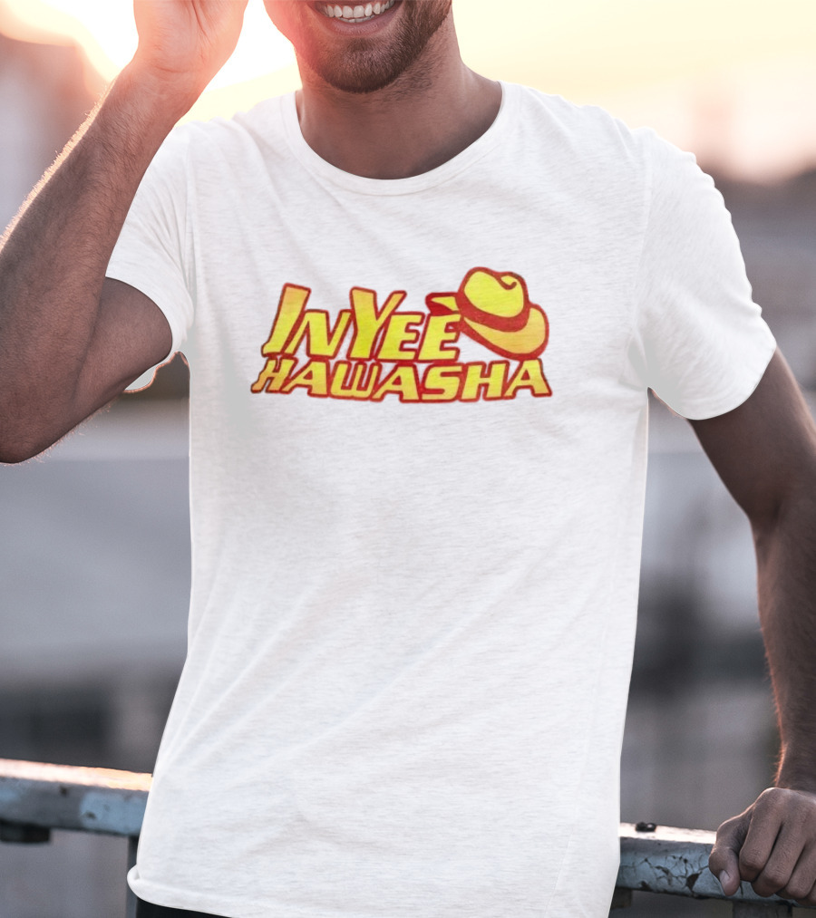 Inyee Hawasha Yellow Red Cowboy Hat T-Shirt