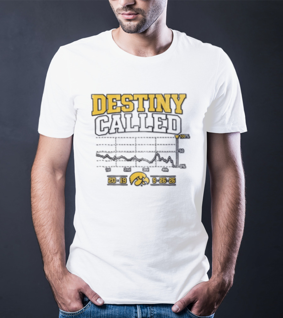 Destiny Called Iowa Hawkeyes Xavier Williams Performance Graph 2019 9 26 26 T-Shirt