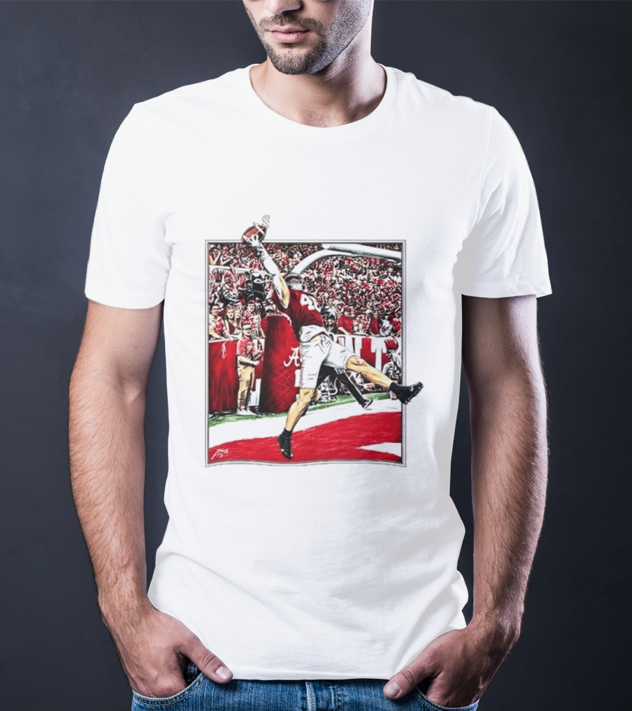 Josh Jacobs Alabama Football Touchdown Celebration T-Shirt