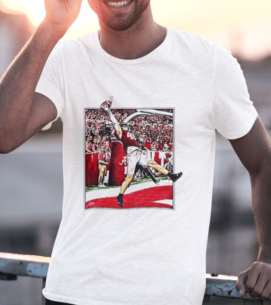 Josh Jacobs Alabama Football Touchdown Celebration T-Shirt