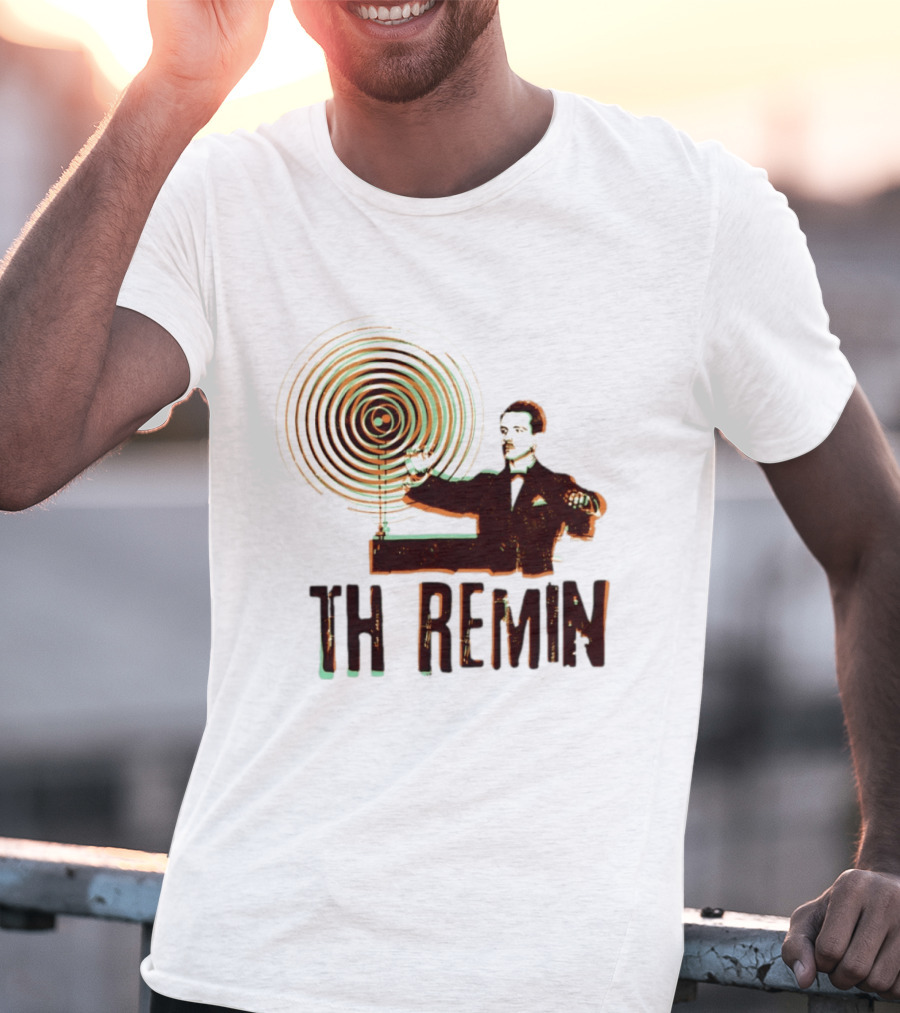 Theremin Electronic Music Leon Theremin Playing Instrument T-Shirt