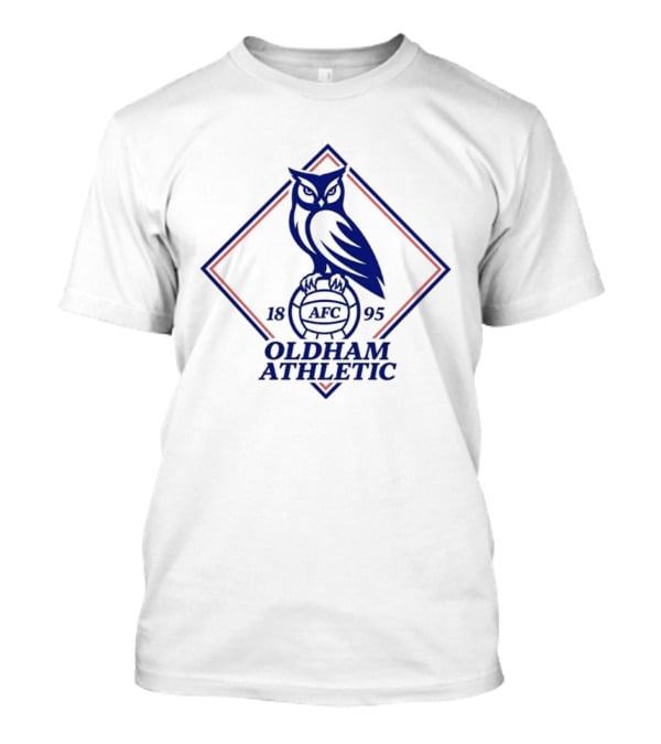 Oldham Athletic AFC 1895 Owl Emblem Football Club T-Shirt
