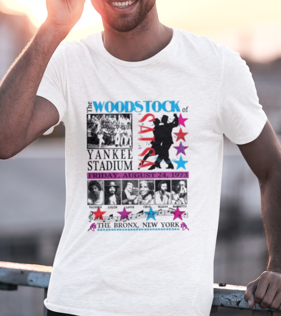 Woodstock Of Salsa Yankee Stadium August 24 1973 Pacheco Colón Lavoe Cruz Blades Barretto Bronx New York T-Shirt
