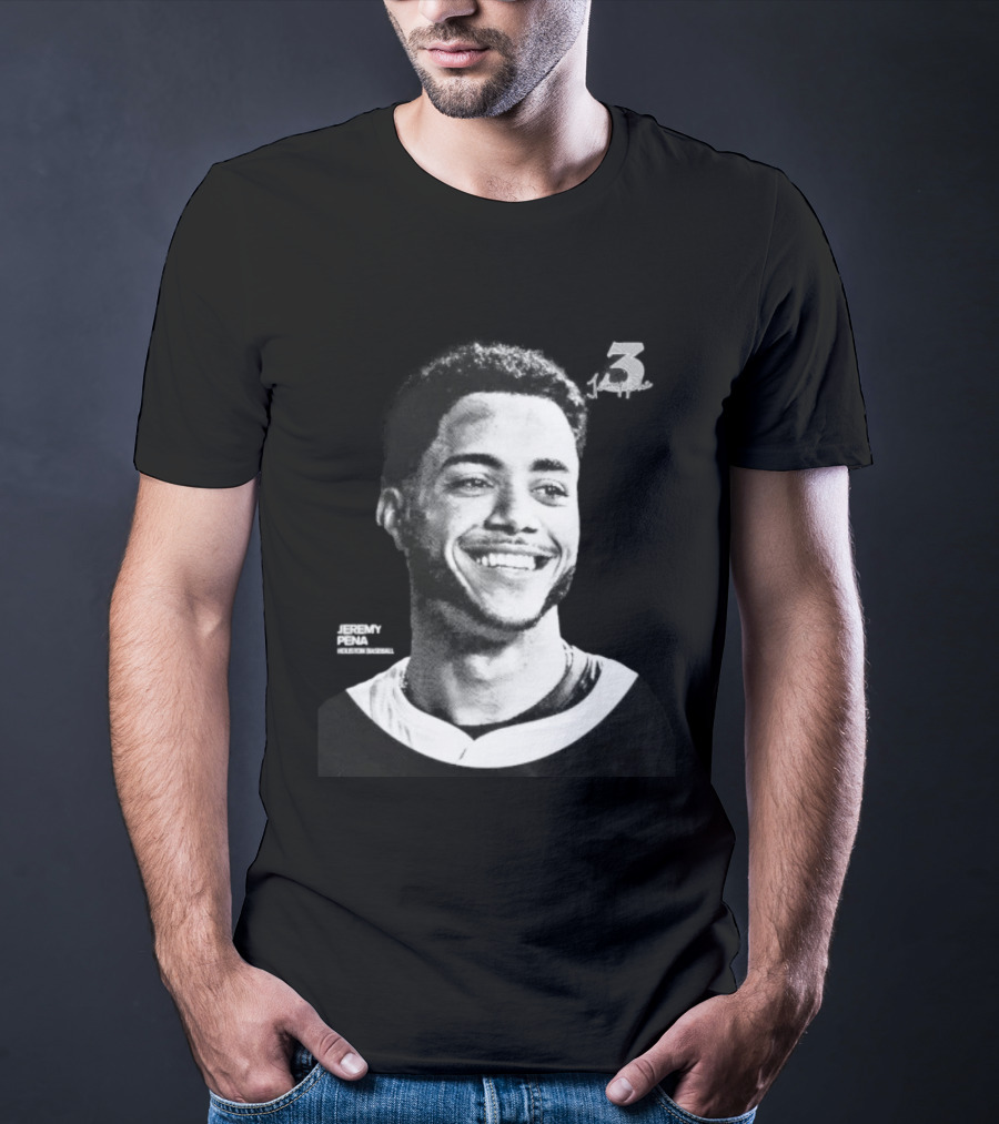 Jeremy Pena Houston Baseball No 3 Halftone T-Shirt