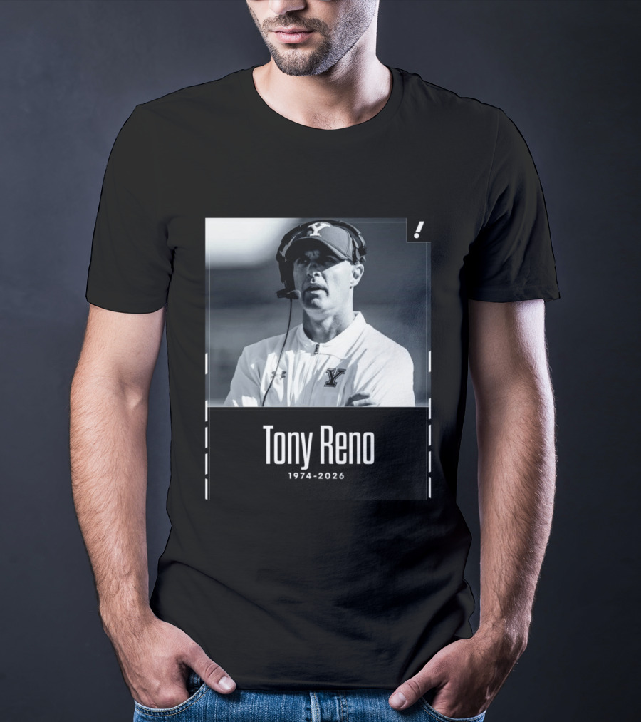 Tony Reno 1974 2026 Yale Coach Memorial T-Shirt