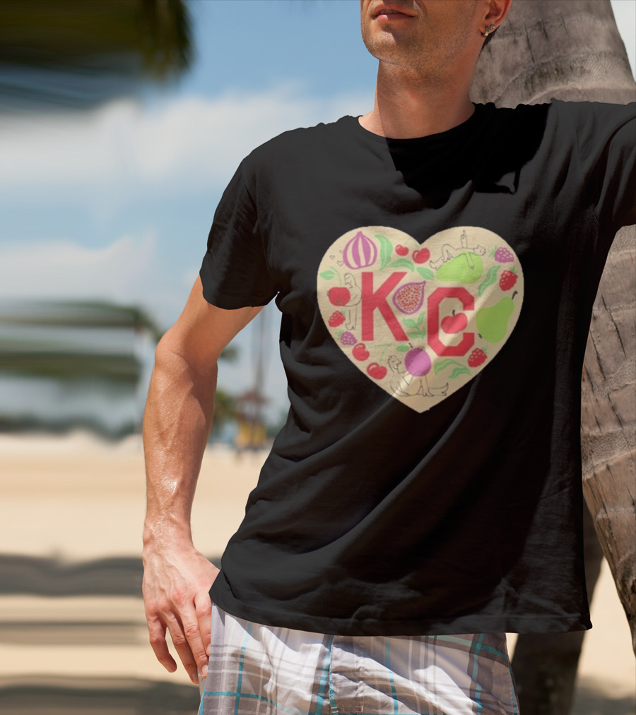 KC Heart Fruits And Figures Kansas City Giving Grove T-Shirt